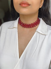 Load image into Gallery viewer, Trieste Necklace ( Red/ Green color options)
