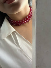 Load image into Gallery viewer, Trieste Necklace ( Red/ Green color options)
