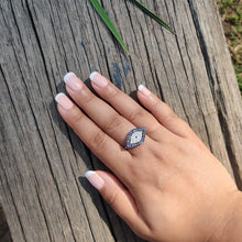 Load image into Gallery viewer, Allium Evil Eye Ring (Rose Gold/Silver)
