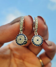 Load image into Gallery viewer, Allium Evil Eye earrings
