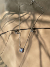 Load image into Gallery viewer, Emerald cut Pendant Set
